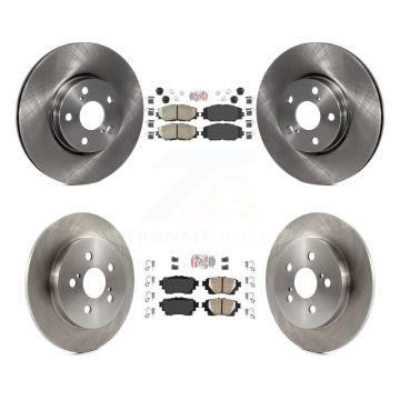 Front Rear Ceramic Pad Brake Rotors Kit For 19 Toyota Corolla With Electric Parking K8A-106261