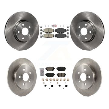 Front Rear Ceramic Pad Brake Rotors Kit For 19 Toyota Corolla With Electric Parking K8A-106262