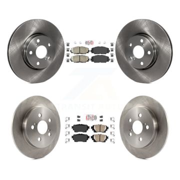 Front Rear Ceramic Pad Brake Rotors Kit For 19 Toyota Corolla With Electric Parking K8A-106263