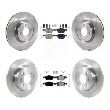 Front Ceramic Rear Semi-Metallic Pad Disc Brake Rotor Kit For 2018-2021 Ford EcoSport FWD K8A-106268