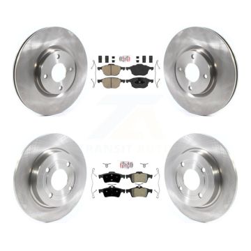Front Ceramic Rear Semi-Metallic Pad Disc Brake Rotor Kit For 2018-2022 Ford EcoSport AWD K8A-106269