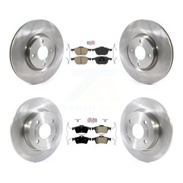 Front Ceramic Rear Semi-Metallic Pad Disc Brake Rotor Kit For 2018-2021 Ford EcoSport FWD K8A-106270