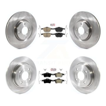 Front Ceramic Rear Semi-Metallic Pad Disc Brake Rotor Kit For 2018-2022 Ford EcoSport AWD K8A-106271