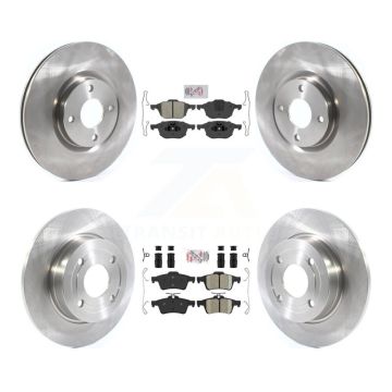 Front Semi-Metallic Rear Ceramic Pad Disc Brake Rotor Kit For 2018-2021 Ford EcoSport FWD K8A-106272