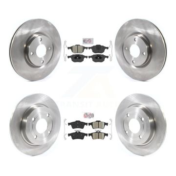 Front Semi-Metallic Rear Ceramic Pad Disc Brake Rotor Kit For 2018-2022 Ford EcoSport AWD K8A-106276