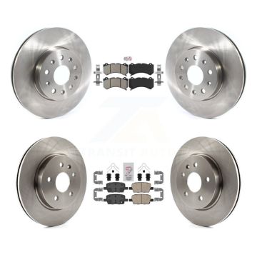 Front Semi-Metallic Rear Ceramic Pad And Disc Brake Rotors Kit For Chevrolet Camaro LT LS K8A-106293