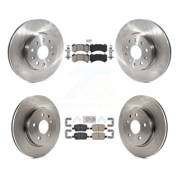 Front Semi-Metallic Rear Ceramic Pad And Disc Brake Rotors Kit For Chevrolet Camaro LT LS K8A-106294