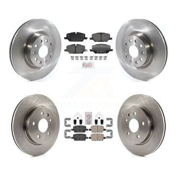 Front Rear Ceramic Pads And Disc Brake Rotors Kit For 2022 Chevrolet Camaro LT with 2.0L K8A-106295