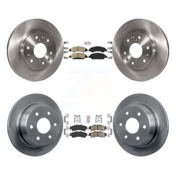 Front Rear Ceramic Pad & Brake Rotors Kit For Chevrolet Silverado 1500 GMC Sierra Classic K8A-106323