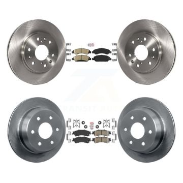 Front Rear Ceramic Pad & Brake Rotors Kit For Chevrolet Silverado 1500 GMC Sierra Classic K8A-106324