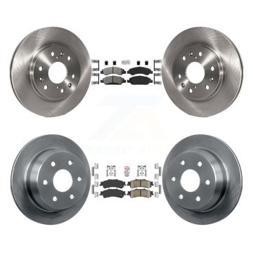 Front Semi-Metallic Rear Ceramic Pad And Brake Rotor Kit For Chevrolet Silverado 1500 GMC K8A-106325
