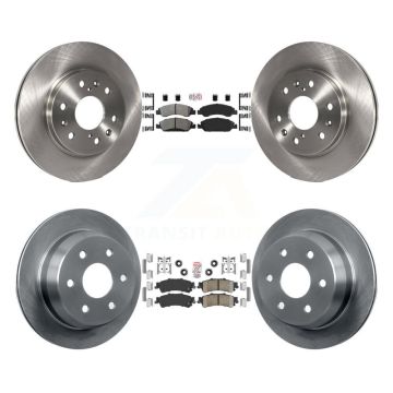 Front Semi-Metallic Rear Ceramic Pad And Brake Rotor Kit For Chevrolet Silverado 1500 GMC K8A-106326