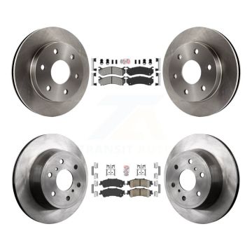 Front Semi-Metallic Rear Ceramic Pad And Disc Brake Rotor Kit For GMC Sierra 1500 Classic K8A-106329