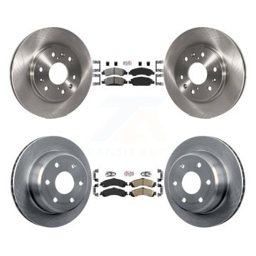 Front Semi-Metallic Rear Ceramic Pad And Brake Rotor Kit For Chevrolet Silverado 1500 GMC K8A-106339