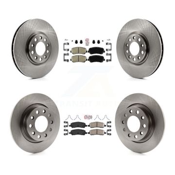Front Rear Ceramic Pads And Disc Brake Rotors Kit For 2013-2016 Dodge Dart K8A-106361