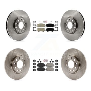 Front Rear Ceramic Pad & Brake Rotor Kit For Chrysler 200 With 305mm Diameter K8A-106363