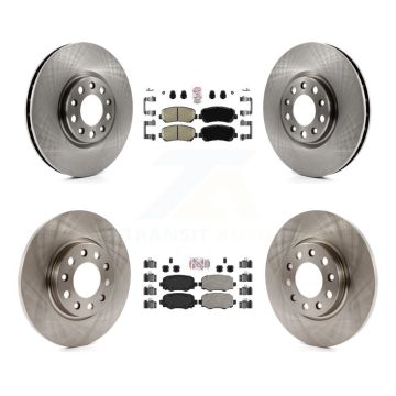 Front Rear Ceramic Pad & Brake Rotor Kit For Chrysler 200 With 305mm Diameter K8A-106365