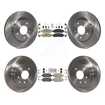 Front Rear Ceramic Pads And Disc Brake Rotors Kit For Nissan LEAF K8A-106400