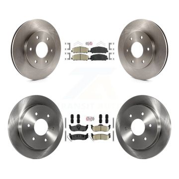 Front Rear Ceramic Pads And Disc Brake Rotors Kit For INFINITI QX56 K8A-106436