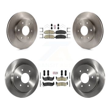 Front Rear Ceramic Pads And Disc Brake Rotors Kit For INFINITI QX56 K8A-106438