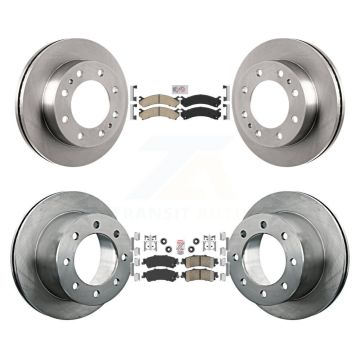 Front Rear Ceramic Pads And Disc Brake Rotors Kit For 2001 GMC Sierra 3500 K8A-106455
