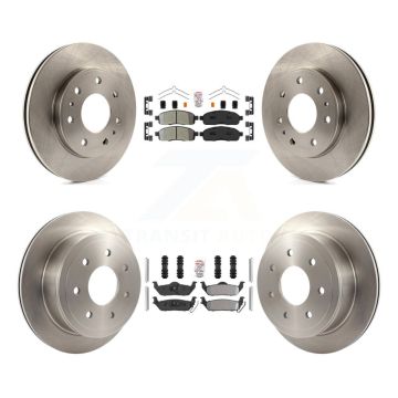Front Rear Semi-Metallic Pad & Disc Brake Rotor Kit For 2009 Ford F-150 With 7 Lug Wheels K8A-106461