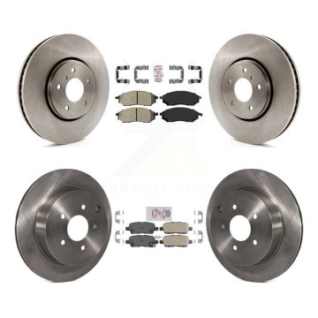 Front Semi-Metallic Rear Ceramic Pad And Disc Brake Rotor Kit For INFINITI FX35 FX37 FX45 K8A-106466