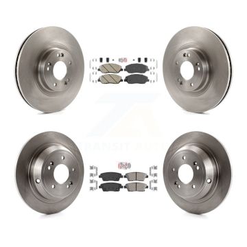 Front Rear Ceramic Pads And Disc Brake Rotors Kit For 2012 Hyundai Genesis 3.8L K8A-106485