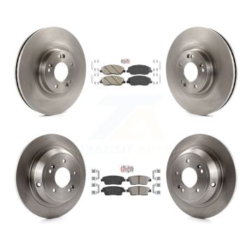 Front Rear Ceramic Pads And Disc Brake Rotors Kit For 2012 Hyundai Genesis 3.8L K8A-106486