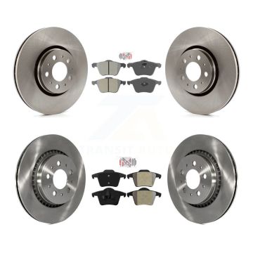 Front Rear Semi-Metallic Pads And Disc Brake Rotors Kit For Volvo XC90 K8A-106487