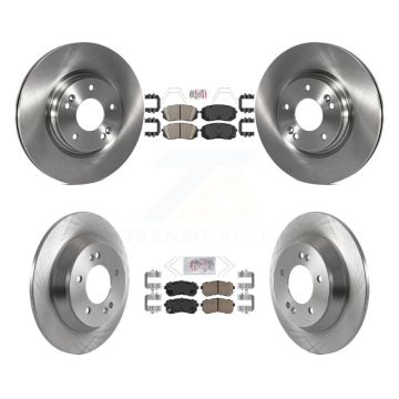 Front Rear Ceramic Pad & Brake Rotor Kit For 18-21 Hyundai Kona Ultimate Limited with FWD K8A-106492