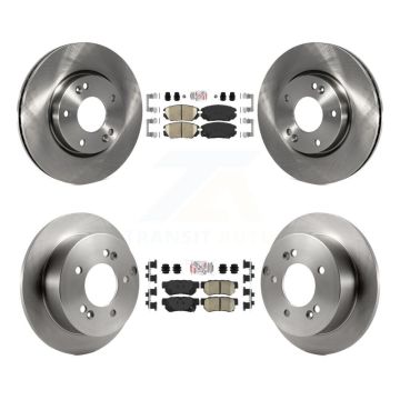Front Rear Ceramic Pads And Disc Brake Rotors Kit For Hyundai Sonata 2.4L K8A-106501