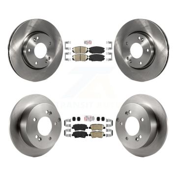 Front Rear Ceramic Pads And Disc Brake Rotors Kit For Hyundai Sonata 2.4L K8A-106504