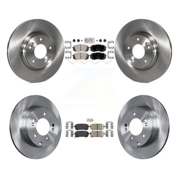 Front Rear Ceramic Pad Brake Rotor Kit For 15-16 Hyundai Sonata With Manual Parking K8A-106537