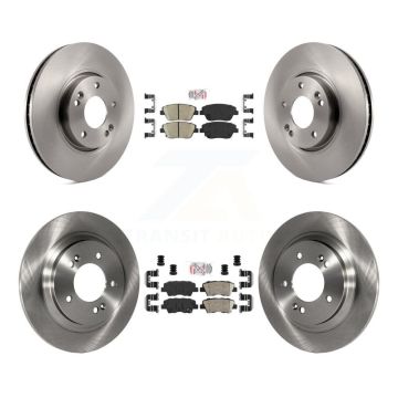 Front Rear Ceramic Pad Brake Rotors Kit For 15 Hyundai Sonata With Electric Parking K8A-106538