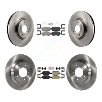 Front Rear Ceramic Pad Brake Rotors Kit For 16 Hyundai Sonata With Electric Parking K8A-106545