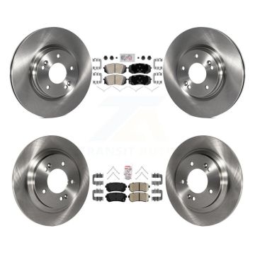 Front Rear Ceramic Pad & Brake Rotors Kit For 2016 Kia Optima With Electric Parking K8A-106555