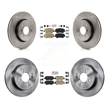 Front Rear Ceramic Pads And Disc Brake Rotors Kit For Kia Rio K8A-106567
