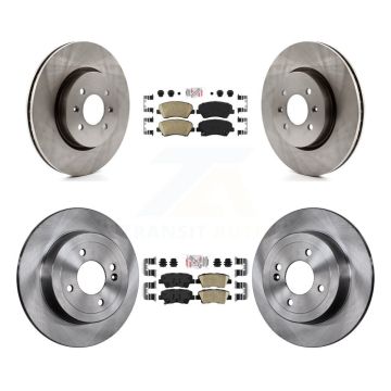 Front Rear Ceramic Pads And Disc Brake Rotors Kit For Kia Rio K8A-106568
