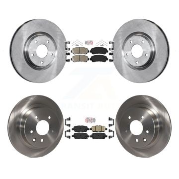 Front Rear Ceramic Pads And Disc Brake Rotors Kit For 2014-2017 Nissan Juke Nismo RS K8A-106574