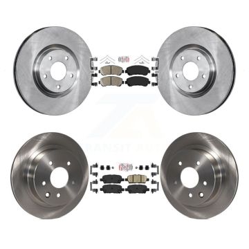 Front Rear Ceramic Pads And Disc Brake Rotors Kit For 2014-2017 Nissan Juke Nismo RS K8A-106575
