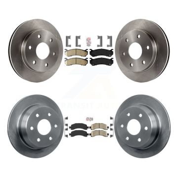 Front Rear Ceramic Pads And Disc Brake Rotors Kit For Chevrolet Avalanche 1500 K8A-106615