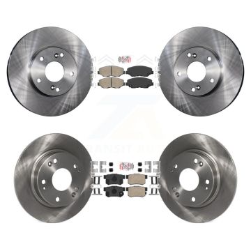Front Rear Ceramic Pads And Disc Brake Rotors Kit For 2014-2015 Acura ILX 2.0L K8A-106624