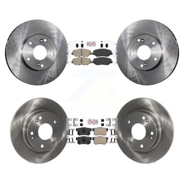 Front Rear Ceramic Pads And Disc Brake Rotors Kit For 2014-2015 Acura ILX 2.0L K8A-106625