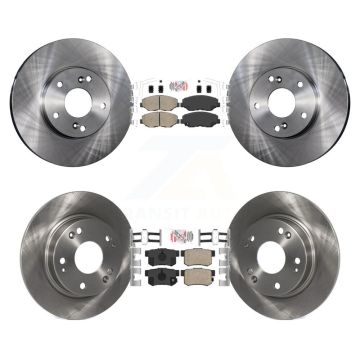 Front Rear Ceramic Pads And Disc Brake Rotors Kit For 2014-2015 Acura ILX 2.0L K8A-106626