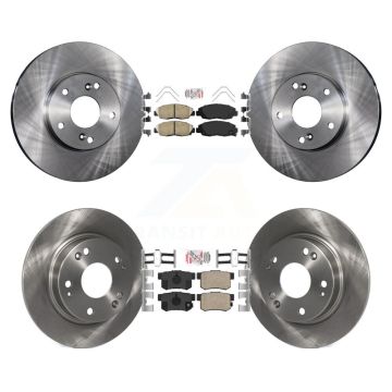 Front Rear Ceramic Pads And Disc Brake Rotors Kit For 2014-2015 Honda Civic Touring K8A-106628
