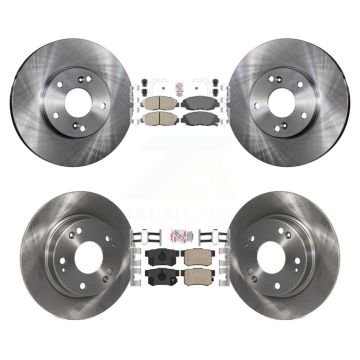 Front Rear Ceramic Pads And Disc Brake Rotors Kit For 2014-2015 Honda Civic Touring K8A-106630