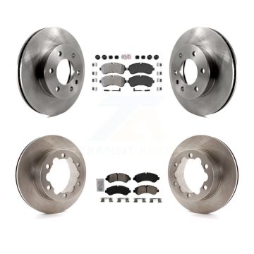 Front Semi-Metallic Rear Ceramic Pad Brake Rotor Kit For Mercedes-Benz Sprinter 3500 4500 K8A-106700