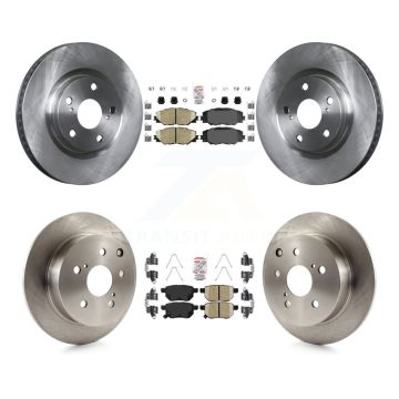 Front Rear Ceramic Pads And Disc Brake Rotors Kit For 2010 Toyota Matrix XRS K8A-106701
