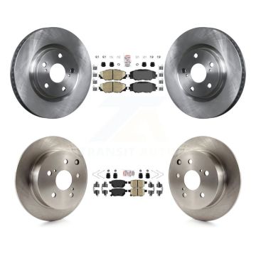 Front Rear Ceramic Pads And Disc Brake Rotors Kit For 2010 Toyota Matrix XRS K8A-106702